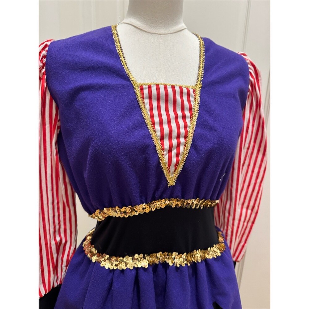 Rare Unique Vintage Childcraft Court Jester Harlequin Costume Dress Womens Small - Picture 2 of 14